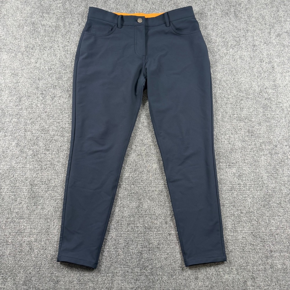 Macade Golf Pants Mens 38S Navy Blue Slim Fit Tapered Performance Trousers